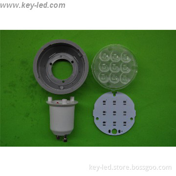 National patent 3W GU10 led spotlight spare parts hot sell